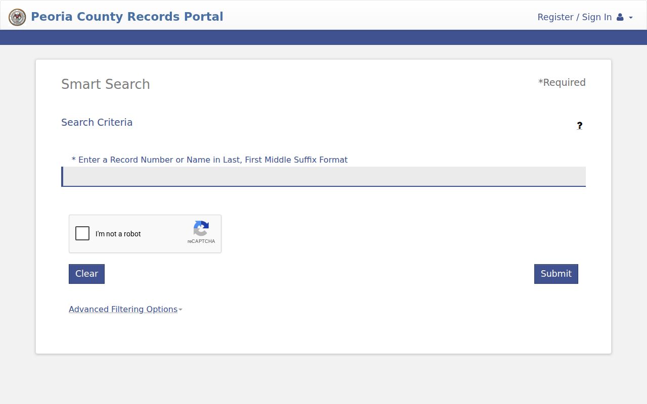 Peoria residents directory court search