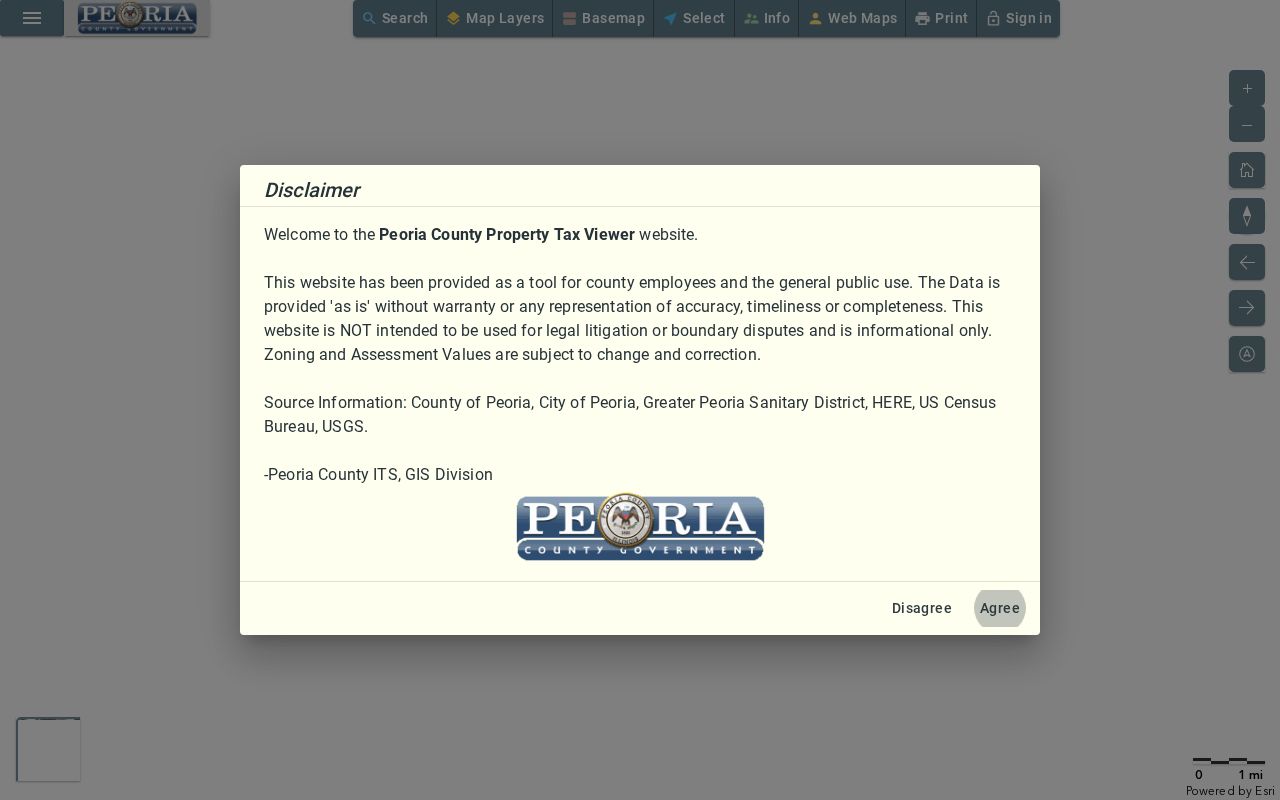 Peoria residents directory GIS map