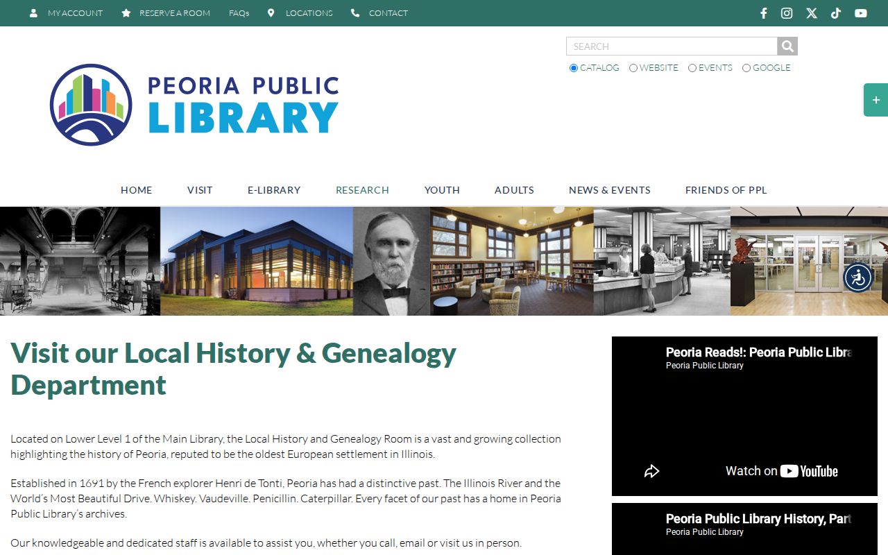 Peoria residents directory library collection