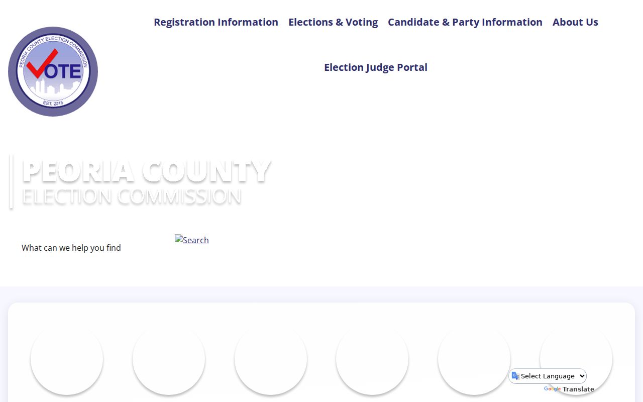 Peoria resident lookup Election Commission information